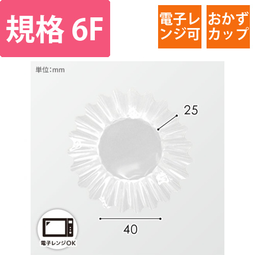 ナニワ紙工 フィルムケース PETカップケース 6F 透明 1本(500枚入)画像
