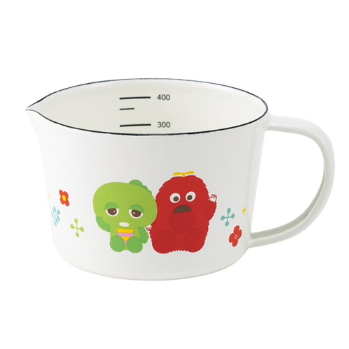 メジャーカップ 400ml ガチャピン・ムック ホーロー製画像