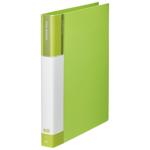 30穴ﾊﾞｲﾝﾀﾞｰ(PP表紙) A4ﾀﾃ 80枚収容 背幅36mm ﾗｲﾄｸﾞﾘｰﾝ 1冊画像