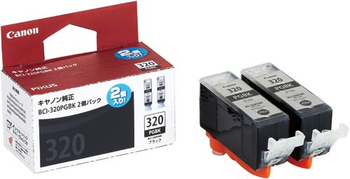 純正インク　ＢＣＩ－３２０ＰＧＢＫ　ブラック×２画像