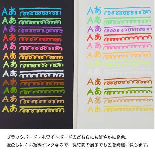 販促用品 蛍光ボードマーカー(極太) イエロー 友屋 [バラ販売] パッケージが斜め上から見える状態で、極太のペン先が強調されている。