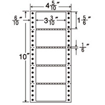 ﾅﾅﾌｫｰﾑ連続ﾗﾍﾞﾙMﾀｲﾌﾟ4_5/10×10ｲﾝﾁ 5面 84×47mm 1箱(1000折:500折×2冊)画像