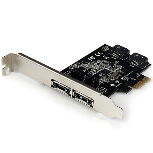 外部eSATA-内部SATA　2ポート増設PCI　Expressカード　1個