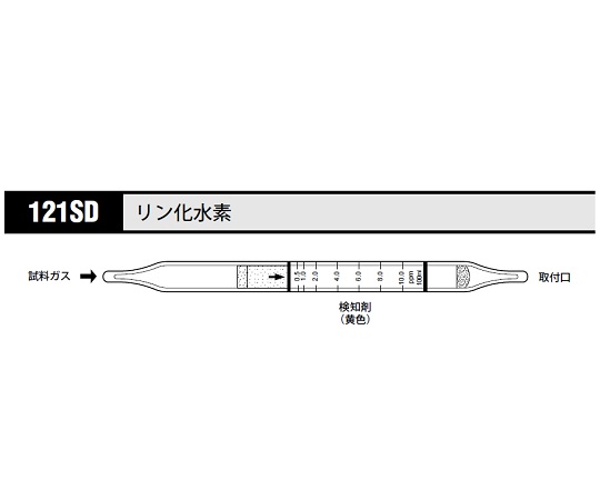 ガス検知管 リン化水素 1箱（10本入）画像