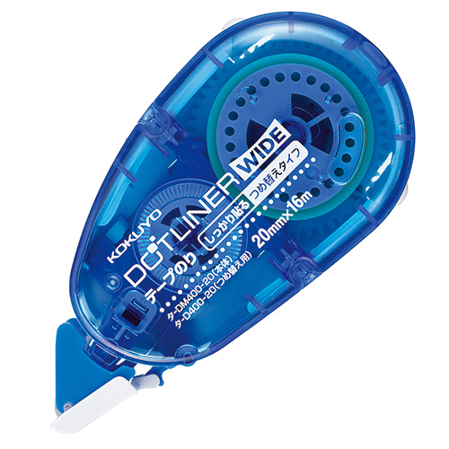 ﾃｰﾌﾟのり ﾄﾞｯﾄﾗｲﾅｰﾜｲﾄﾞ しっかり貼るﾀｲﾌﾟ 本体 20mm×16m 1個画像