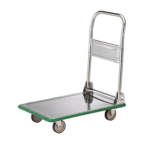 ｵｰﾙSUS製運搬車 折りたたみ式 740×480 省音ｳﾚﾀﾝ車 1台