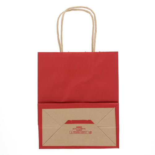 ギフトにピッタリ！華やかな赤の手提げ紙袋