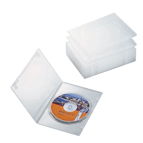 ＤＶＤスリムトールケース１０枚パック　クリア画像