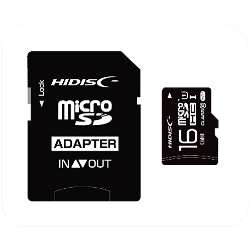microSDHCｶｰﾄﾞ 16GB class10 UHS-I対応 SD変換ｱﾀﾞﾌﾟﾀｰ付き 1枚画像