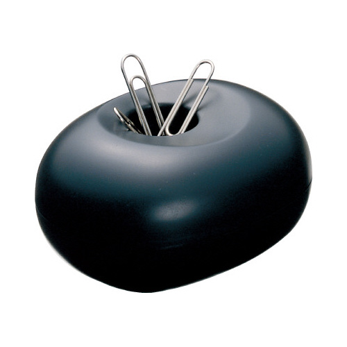 クリップケース　ゼムクリップ５０ｇ付き　黒　１０個画像