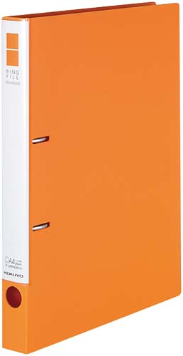 リングＦスリムスタイル橙Ａ４縦背幅３３ｍｍ１０冊画像