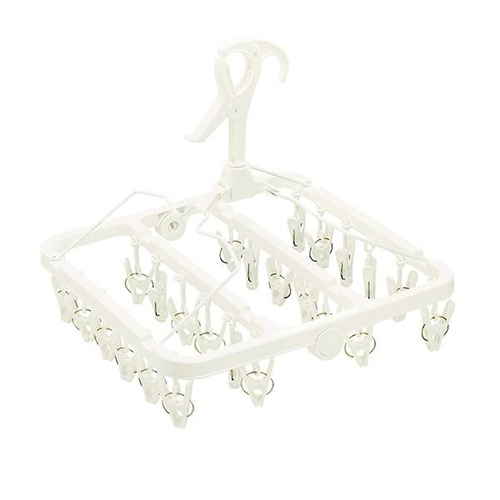 洗濯ハンガー 角ハンガー 小物干しハンガー 24ピンチ画像