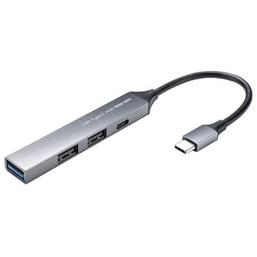 USB Type-C 4ポート(A×3・C×1) コンボ 超スリムハブ アルミ 1個