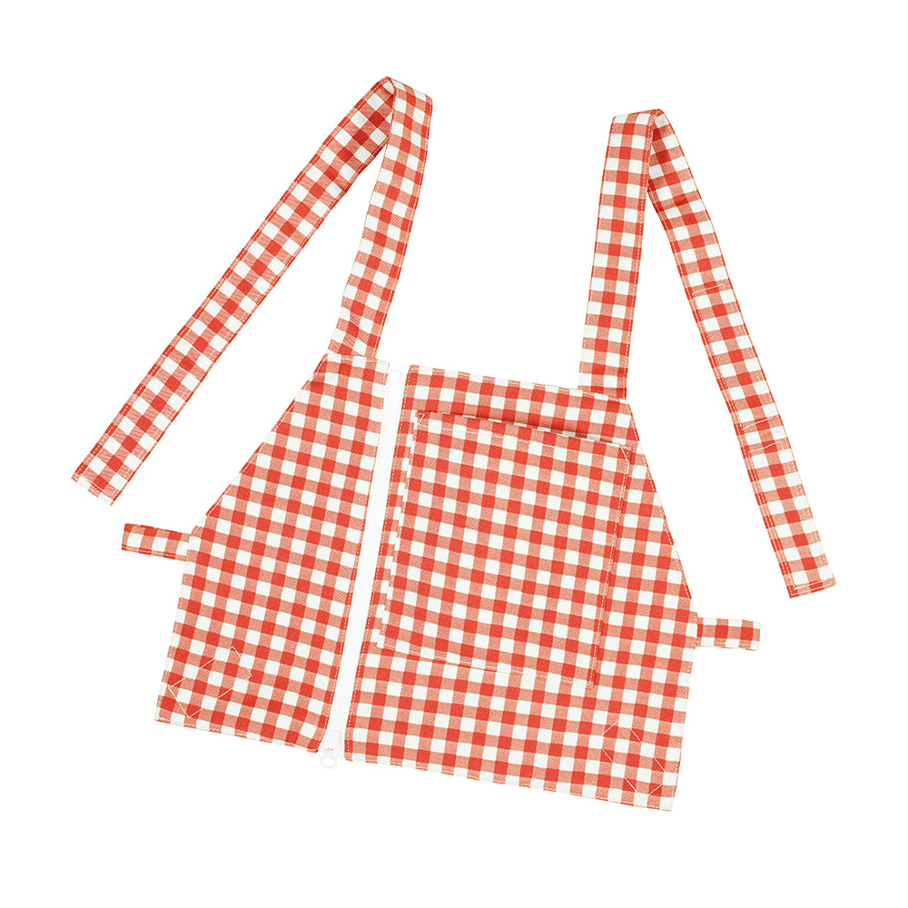 酸素吸入用エプロン（ちえプロン） 小児用 レッド画像