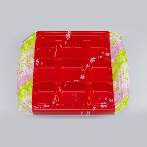 シーピー化成 弁当容器 BFN味音(みおん)13-1 春茜 本体画像