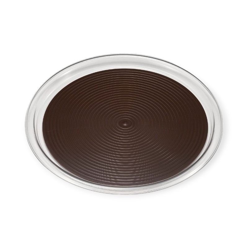 サービス用品 MT-1052 クリアマジックトレー丸 大 ブラウン画像