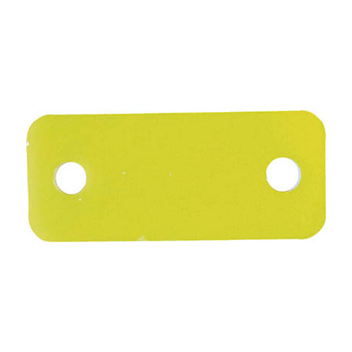 靴用ﾈｰﾑﾌﾟﾚｰﾄ 黄 1ﾊﾟｯｸ(10枚)画像