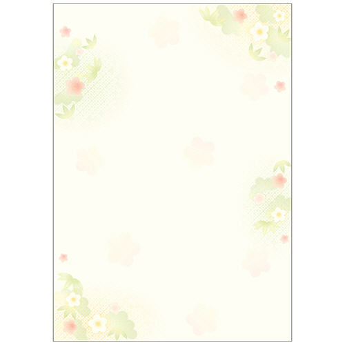 OA対応和柄用紙 和ごころ A4判 松竹梅 1ｾｯﾄ(50枚:10枚×5冊)