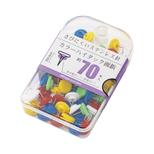 カラーハイタック画鋲　５色ミックス　約７０本入画像