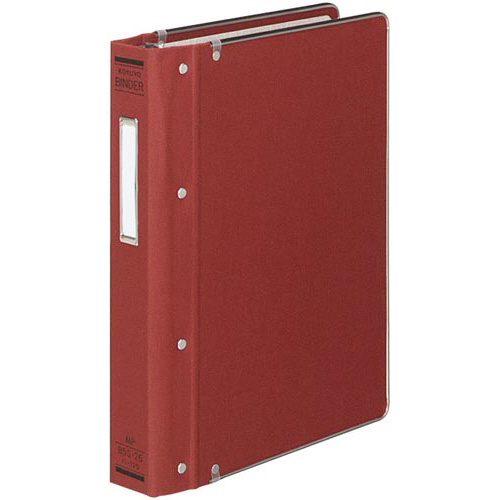 バインダーＭＰ　Ｂ５縦２００枚収容　総布貼　赤４冊画像