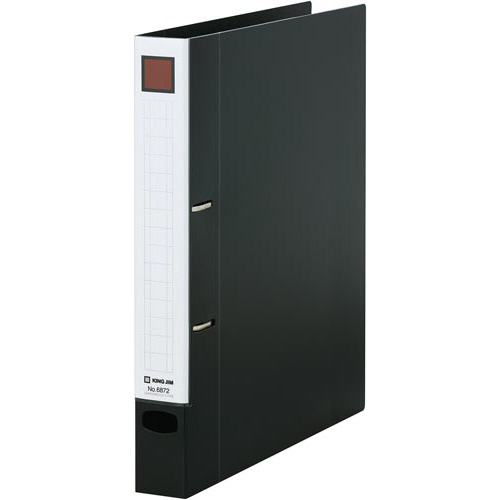 レバーリングファイル　Ｄ型　黒とじ厚２５ｍｍ１０冊画像