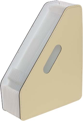 ドキュメントスタンドＡ４タテ１３Ｐクリーム３冊入画像