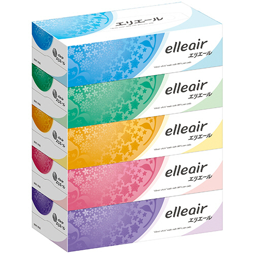 ｴﾘｴｰﾙﾃｨｼｭｰ 180組/箱 1ｾｯﾄ(60箱:5箱×12ﾊﾟｯｸ)画像