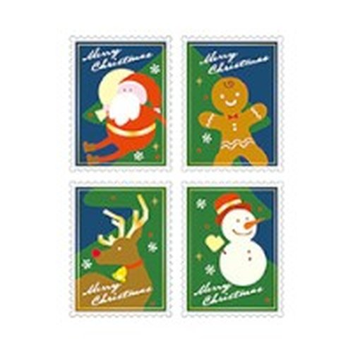 ラベル 93-9348 クリスマス切手アソート 朋JSP [ケース販売]画像