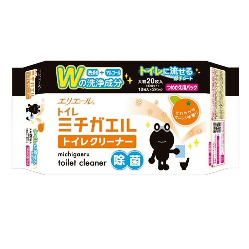 ｴﾘｴｰﾙ ﾐﾁｶﾞｴﾙﾄｲﾚｸﾘｰﾅｰ つめかえ用 1ｾｯﾄ(20枚:10枚×2ﾊﾟｯｸ)画像