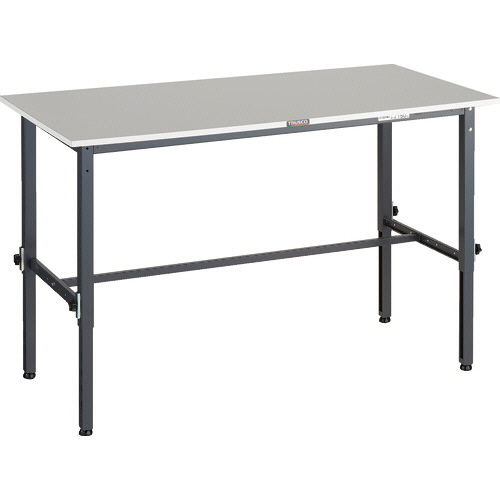 RAEM2型高さ調節作業台 天板 1500×750×650-950mm 脚部:ﾀﾞｰｸｸﾞﾚｰ 1台画像