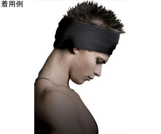 冷感・消臭 パワーストレッチ ヘアーバンド 商品全体が前面から見える状態で、異なるカラー展開が確認できる様子
