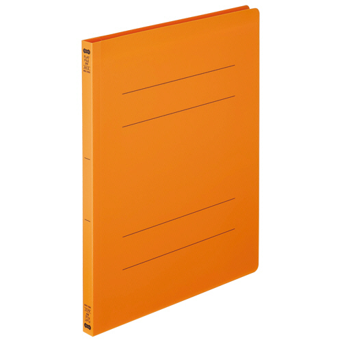 ﾌﾗｯﾄﾌｧｲﾙ(再生PP) A4ﾀﾃ ｾﾐﾜｲﾄﾞ 150枚収容 背幅18mm ｵﾚﾝｼﾞ 1ﾊﾟｯｸ(5冊)画像