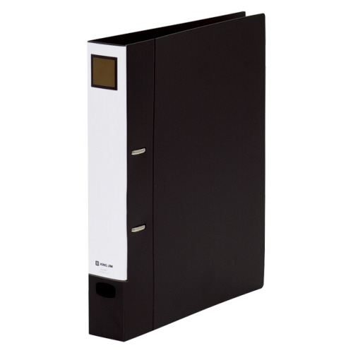 Dﾘﾝｸﾞﾌｧｲﾙ(脱･着) A4ﾀﾃ 2穴 350枚収容 背幅50mm 黒 1ｾｯﾄ(10冊)画像