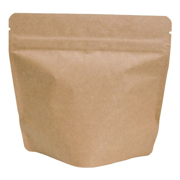 コーヒー豆 袋 COT-841N アルミスタンドチャック袋100g 茶クラフトV無 ヤマニパッケージ画像