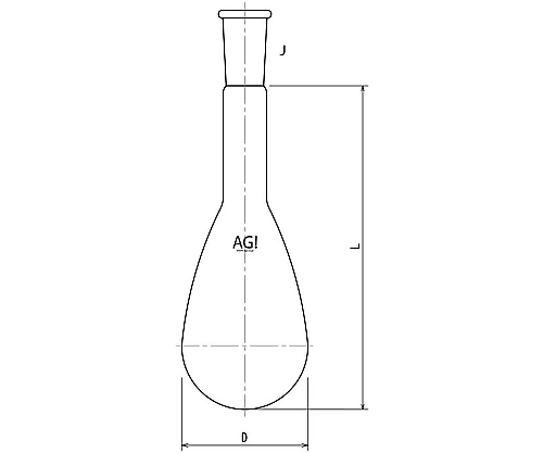 ケルダールフラスコ　50mL　19/38画像