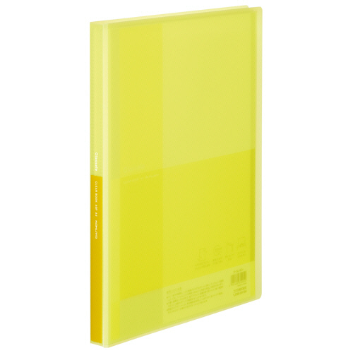 ｸﾘﾔｰﾌﾞｯｸ(Glassele) 固定式 A4ﾀﾃ 40ﾎﾟｹｯﾄ 背幅23mm ｲｴﾛｰ 1冊画像