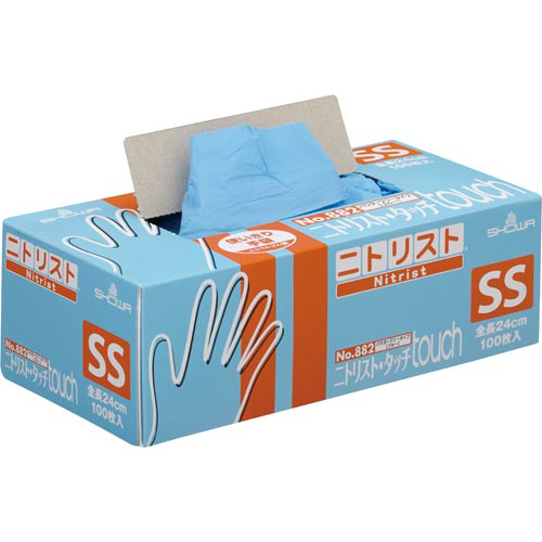 ニトリスト・タッチ１００枚入　ブルー　ＳＳ　１箱画像