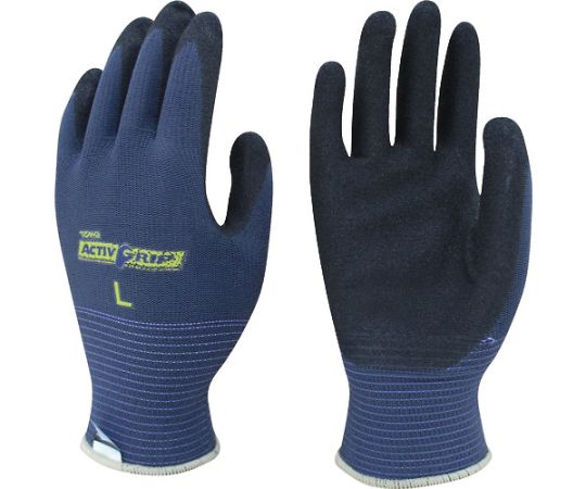 まとめ買い　ニトリル背抜き手袋　アクティブグリップ　L　（10双入）画像