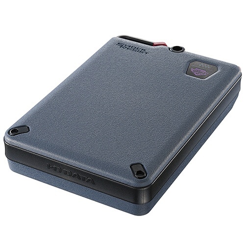 BizDAS　5Gbps(USB3.2Gen1)ハードウェア暗号化&耐衝撃ポータブルHDD　4TB　グレー　1台画像