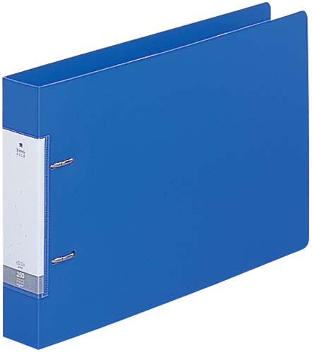 Ｄリング２穴ファイル　青Ａ４横背幅４６ｍｍ画像