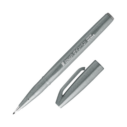 筆タッチサインペン　グレイ画像