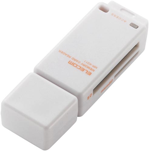 メモリリーダライタ　直挿し　ＳＤ系専用　ホワイト画像