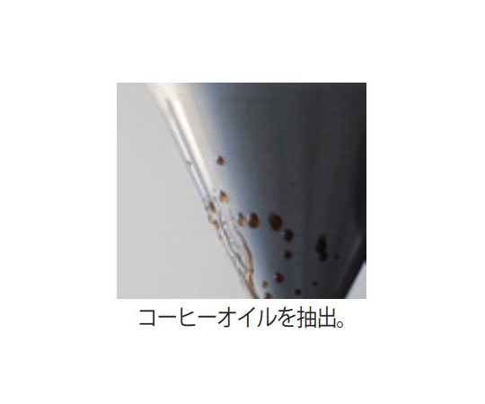 ダブルメッシュメタルドリッパー 01 金属製の細かいメッシュが強調された正面のディテール