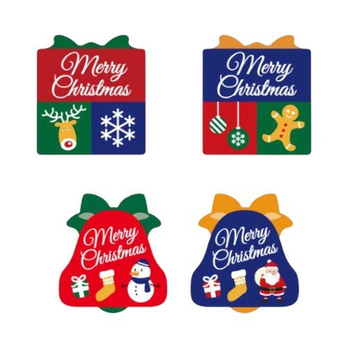 ラベル SP-577 Merry Christmas プレゼント・ベルアソート 朋JSP [ケース販売]画像