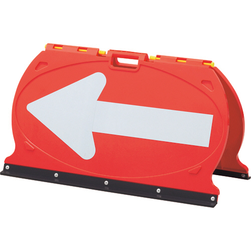 MFS-5 矢印板 赤/白反射矢印 490×900mm ABS樹脂 1台画像