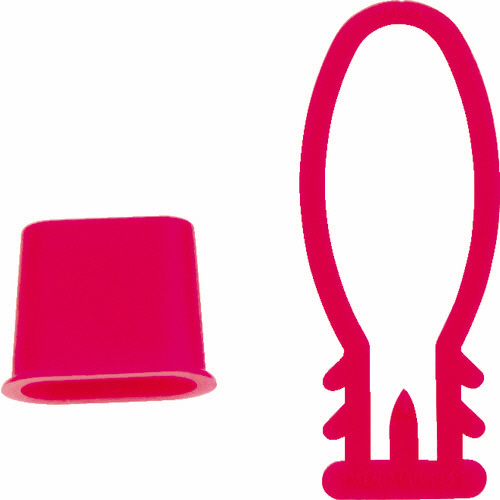 みかんﾈｯﾄ用留め具 赤 1袋(10個)画像