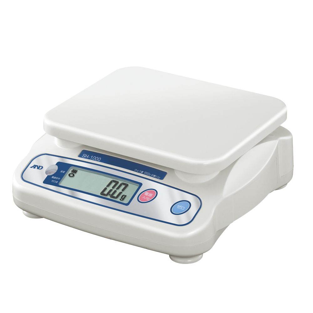 デジタルはかり SHシリーズ  ひょう量:1000g 最小表示:0.5g  一般校正付画像