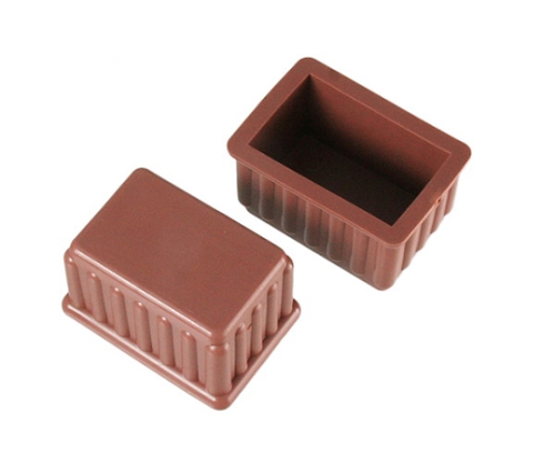 脚キャップ 44×31×25mm 茶 1パック（2個入）画像