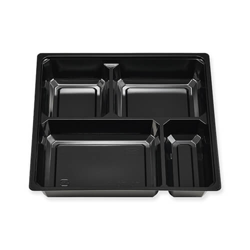 エフピコチューパ 仕出し弁当容器 紙ボックスMSD中仕切 70-70 A 黒 50枚画像