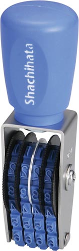 エルゴグリップ　回転ゴム印　欧文４連４号　ゴシック画像